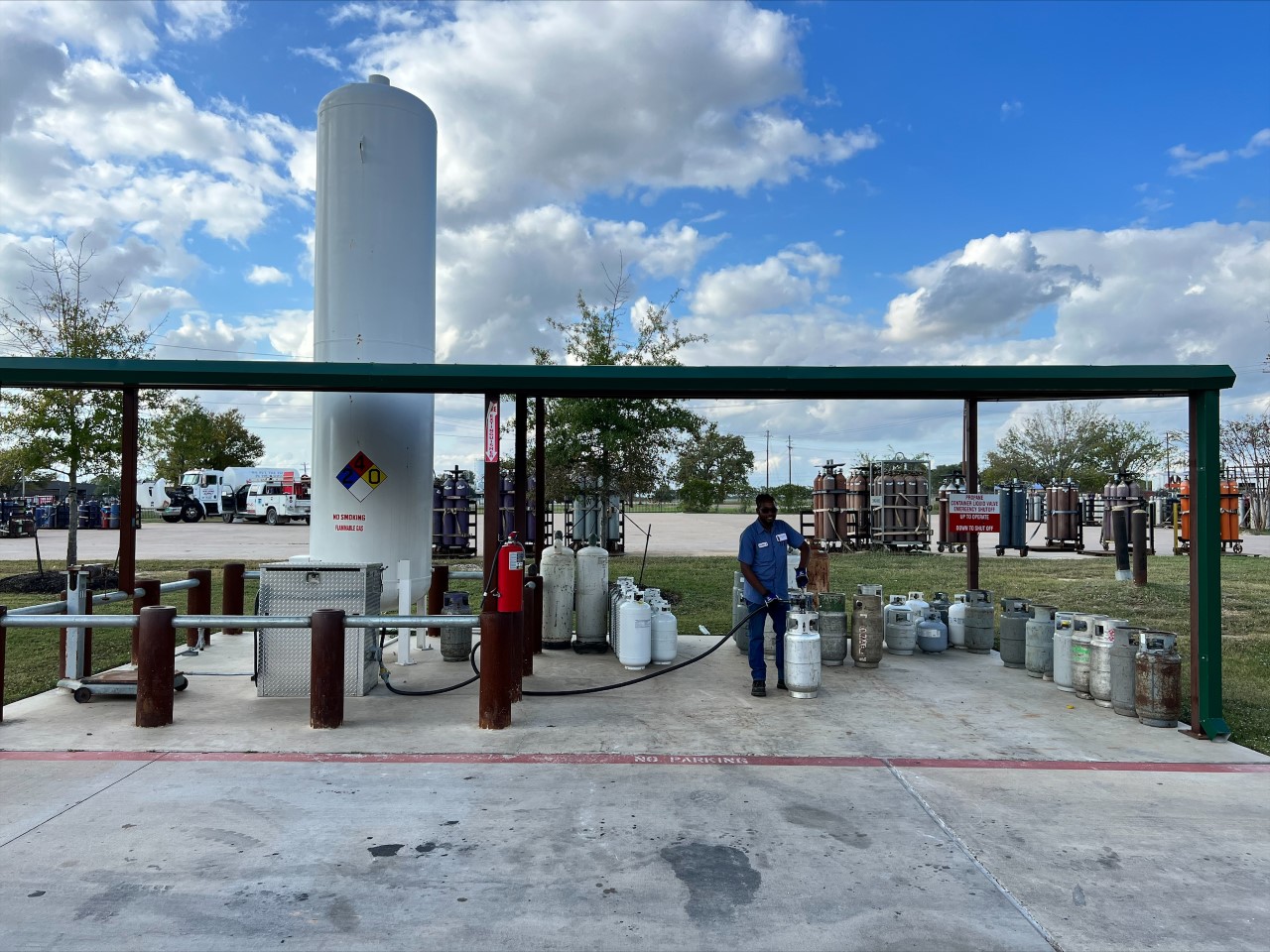 Propane cylinder refill for Leander, TX customers