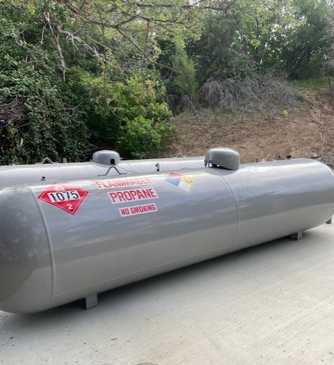 Residential above-ground propane storage tank — Absolute Propane tank installation and delivery Austin TX